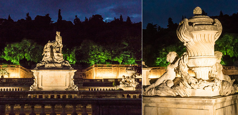 Jardins de la Fontaine in Nîmes: the lighting designer's artistic vision