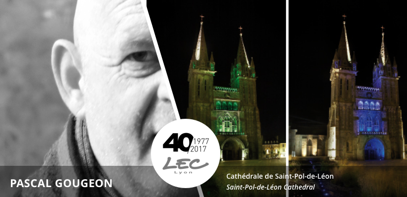 The Saint-Pol-de-Léon Cathedral, LED light control and trichromy