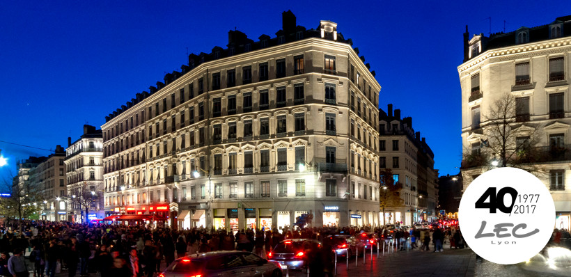 Rue de la République in Lyon, 100 % LED