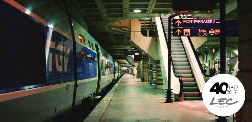 LED marking custom built for the launch of the TGV Atlantique