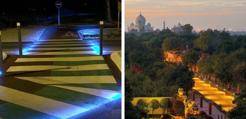 The pedestrian crossings of Saint Cyprien / A way of light to the Taj Mahal